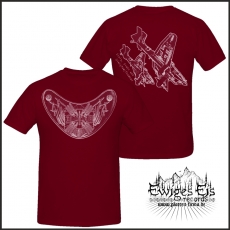 Flak - Stolz, Stahl ... RINGKRAGEN T-Shirt  (maroon)